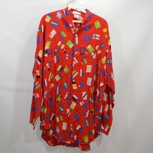 Vintage 90s Mens Medium Flag Fresh Prince Shirt